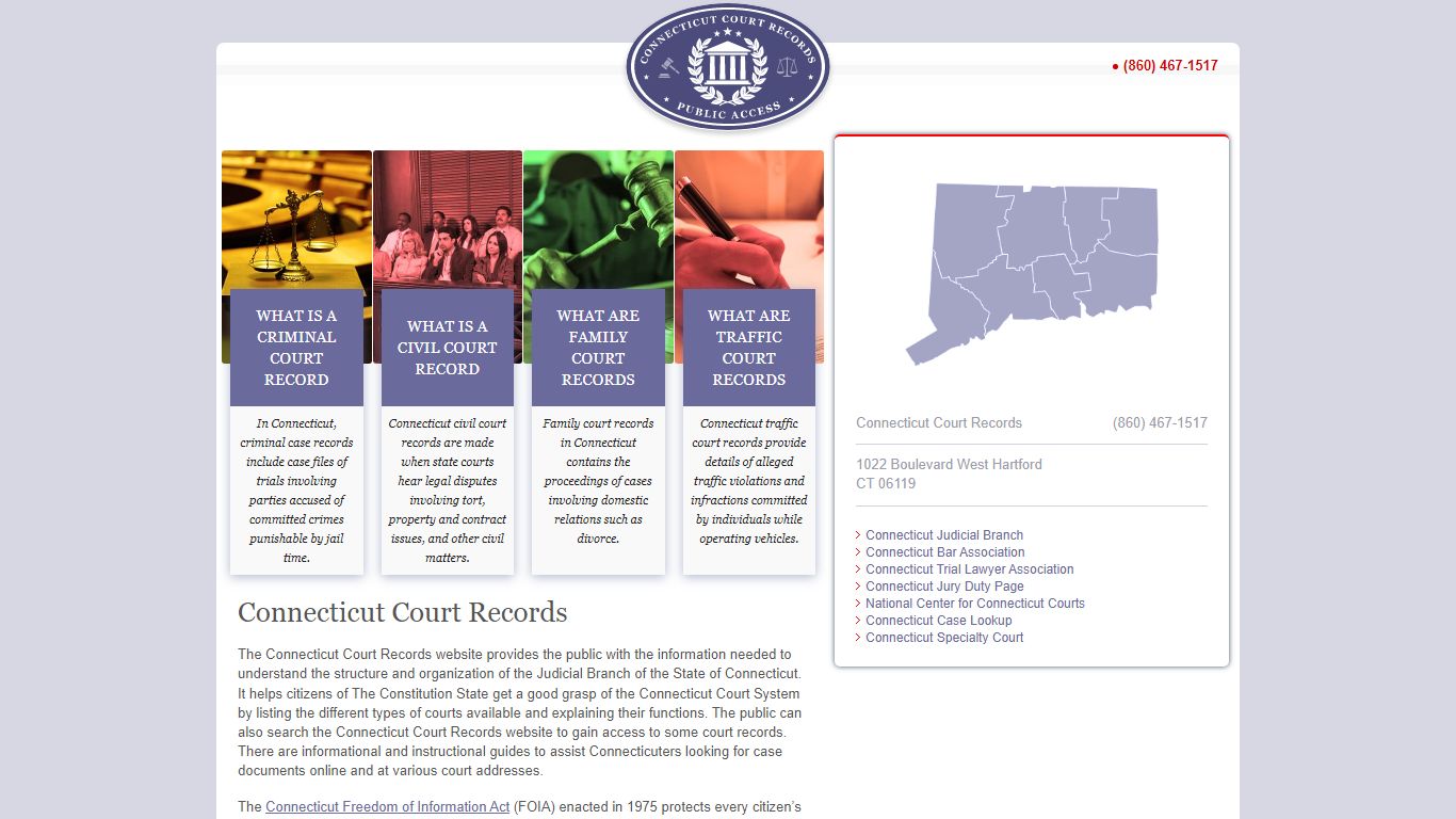 Connecticut Court Records | ConnecticutCourtRecords.us